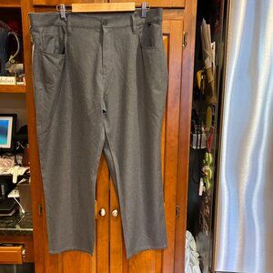 NWOT Travis Mathew Pants Mens 32X40 Dark Grey Performance Stretch Active